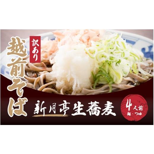 ふるさと納税 福井県 越前町 [e21-a003] こだわり 越前 そば 生蕎麦（保存料・防腐剤・添加物不使用）4人前（だし付き）【冷蔵 お届け希望日指定可…