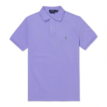 Polo Ralph Lauren RL 熱銷刺繡小馬短袖Polo衫-淺紫色