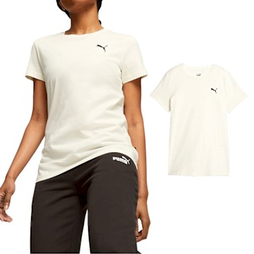 PUMA 基本系列 女 白色 Better ESS 織標 休閒 運動 短袖 T恤 67598699