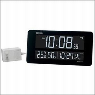 SEIKO セイコー クロック DL208W 掛置兼用時計 電波 デジタル