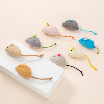 新品🐭麻尾老鼠  小老鼠 絨布潔牙 隨機出貨 貓玩具 貓用品🧡歐佩特
