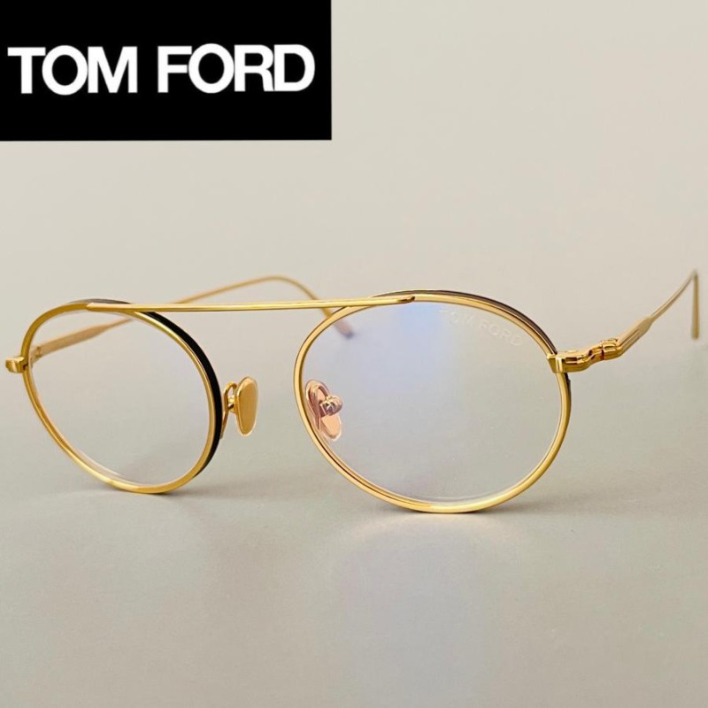 TOM FORD メガネ トムフォード メンズ レディース ゴールド メタル