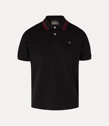 Vivienne Westwood Classic Polo Solid Piquet Black XXL Men