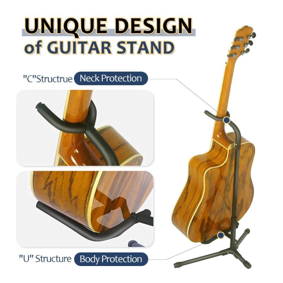 Guitar Stand with Neck Holder Rotate to Adjust Height from 22.4 to 32 Inch