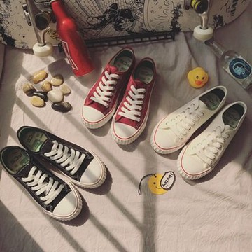 帆布鞋繫帶休閒鞋-學院風時尚經典百搭女鞋子3色73no43【獨家進口】【米蘭精品】