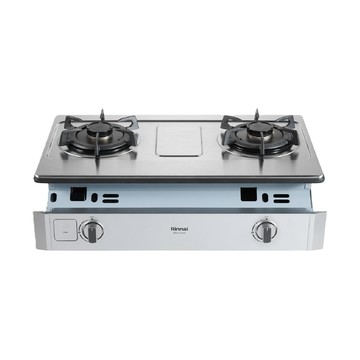 Rinnai 《嵌入式》彩焱不鏽鋼雙口爐RBTS-L260SA(基本安裝)