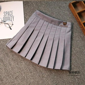 女孩洋裝春裝百褶裙兒童短裙女童半身裙【聚物優品】