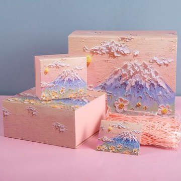 禮物盒 奶油风礼物盒空盒子生日礼品盒送女友可爱粉色包装盒大号礼盒鞋盒