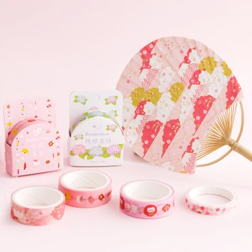 Bentoto House 本朵愛舍 日式和風和紙膠帶 6個  漫天櫻花 1組