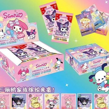 【臺灣-出貨】新款三麗鷗卡片庫洛米女孩兒童玩具卡牌禮物玉桂狗美樂蒂熱賣批髮 PHY1