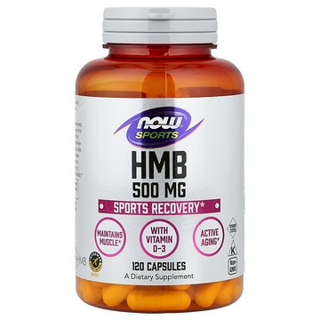 NOW Foods, HMB，運動修復，500 毫克，120 粒素膠囊