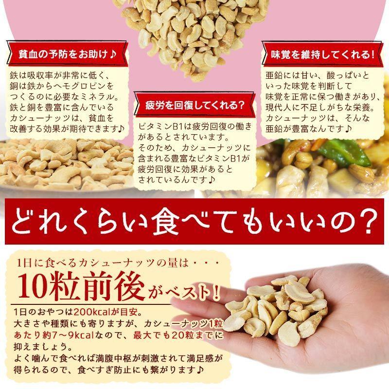 おやつ おつまみ 大容量 ＜訳あり 割れカシューナッツ（塩味）500g＞ ベトナム産　ブロークン カシュー ロースト