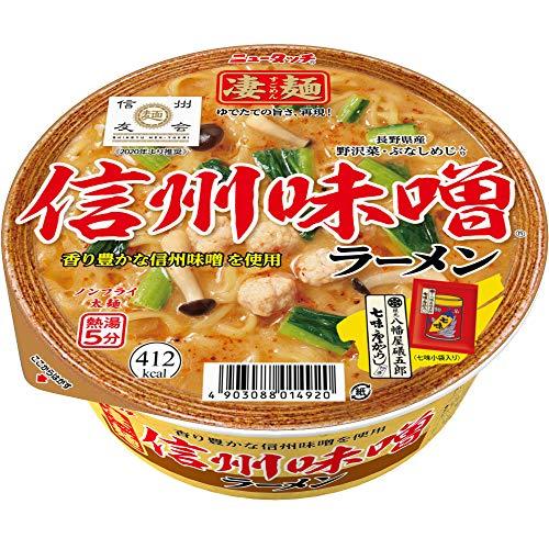 ニュータッチ 凄麺 信州味噌ラーメン 121g ×12個