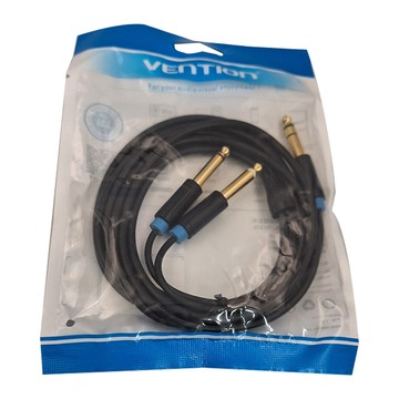 VEnTIOn 威迅 BAT系列 6.5mm公對雙6.5mm公音頻線 3米  1條