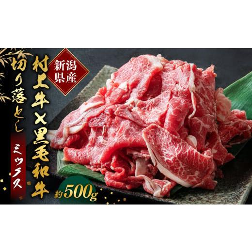 ふるさと納税 新潟県 村上市 村上牛×黒毛和牛の切り落とし肉 500g×1パック 約2〜3人前 生産者直送 にいがた和牛 santaふぁー…