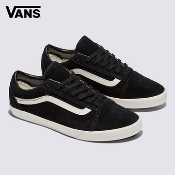 Vans Old Skool Lowpro 男女款黑白色滑板鞋