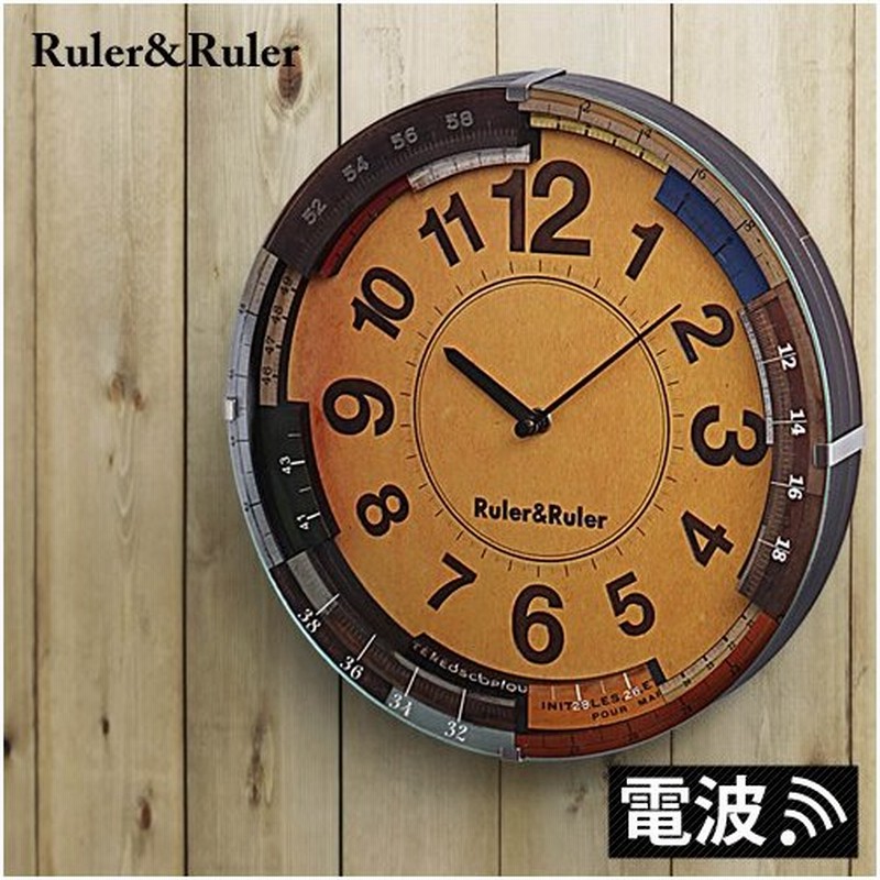 掛け時計 電波時計 壁掛け時計 おしゃれ 壁時計 壁掛け 時計 電波掛け時計 かけ時計 定規 ユニーク 面白い デザイン Ruler Ruler ルーラールーラー 通販 Lineポイント最大0 5 Get Lineショッピング