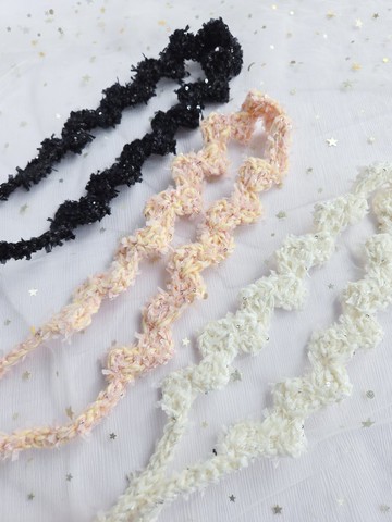 【亮片波波髮帶 】