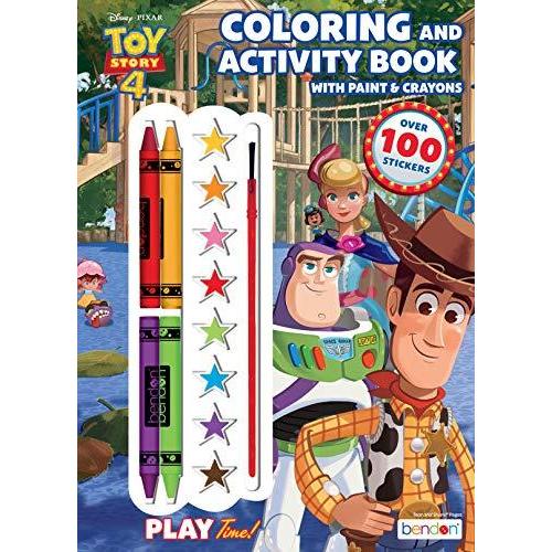 Disney トイストーリー Toy Story Official Coloring Book with Paints and Crayons,