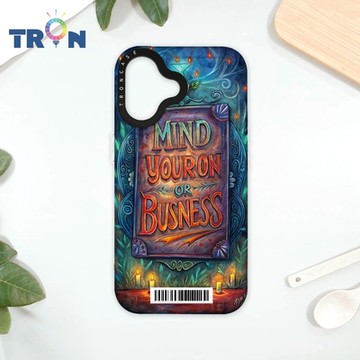 TRON iPhone 16 少管閒事 防摔太空載具殼 透白 軟硬 手機殼