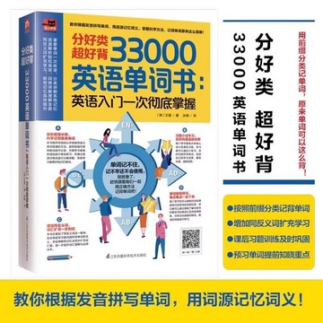 正版促销🔥分好類 超好背 33000英語單詞:英語入門一次徹底掌握 記背神器