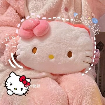 ✨臺灣出貨✨hellokitty熱水袋充電式可愛毛絨熱水袋寶寶充電防爆暖水袋暖手女