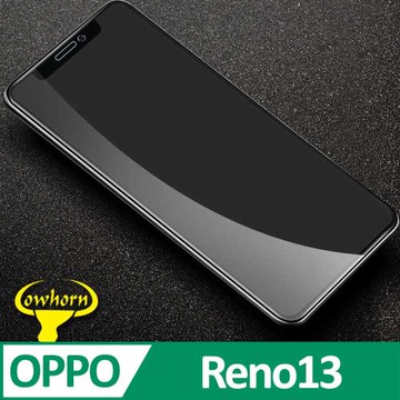 OPPO Reno13 2.5D曲面滿版 9H防爆鋼化玻璃保護貼 黑色