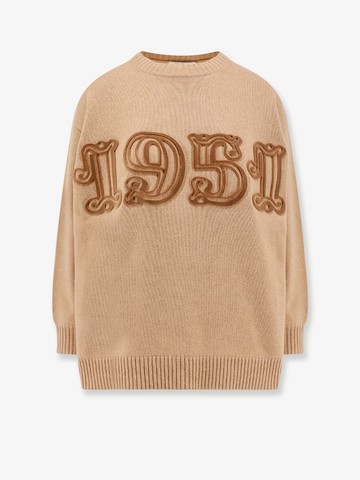 Wool and cashmere sweater with 1951 motif - MAX MARA - gender_Woman