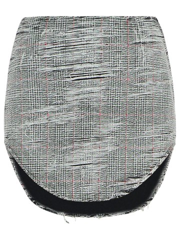 Diesel 'Ada' Grey Cotton Miniskirt