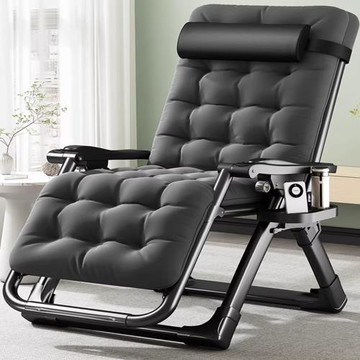 【HC】零重力躺椅#寬83CM 附枕頭、珍珠棉墊、杯架/加粗雙方管/金屬卡扣(摺疊椅/躺椅/折疊床/休閒椅)