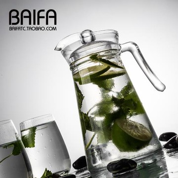 家用透明玻璃大容量涼水壺冷水壺涼水杯扎壺果汁壺 鴨嘴壺 飲料壺