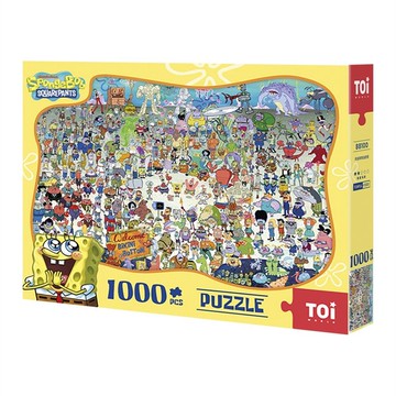 TOi圖益 海綿寶寶系列 歡迎來到比奇堡 1000片拼圖 正版授權收藏