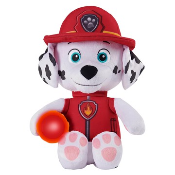 PAW PATROL 汪汪隊立大功 愛睏絨毛娃娃系列  28cm  紅色 + 黑色 + 白色  1個