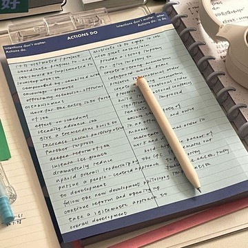 ⚡免運臺灣有貨⚡韓係撞色簡約橫綫B5大學生拍紙本考研學生高顔值必備ins草稿紙