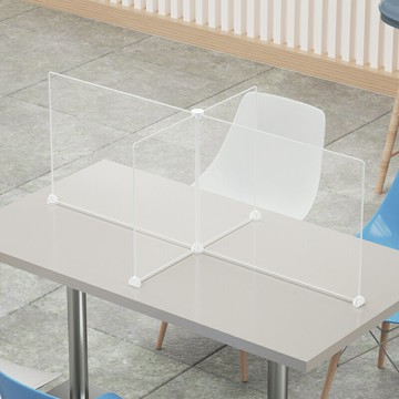防疫擋板 防疫板 隔離擋板 餐桌吃飯分隔板食堂幼稚園防疫隔板隔離板用餐就餐塑料十透明擋板『xy13413』