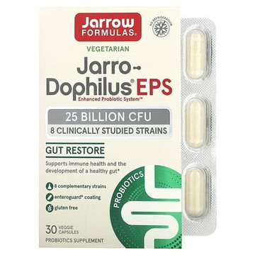 Jarrow Formulas, Jarro-Dophilus EPS，250 億 CFU，30 粒素食膠囊