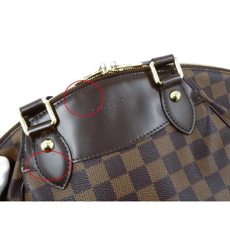 中古】LOUIS VUITTON ヴェローナPM ハンドバッグ ダミエ レザー エベヌ ブラウン N41117 | LINEブランドカタログ