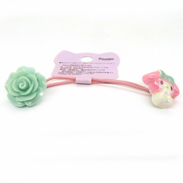 asdfkitty*美樂蒂玫瑰花 彈力髮束 髮飾 髮圈-2016年絕版品-日本正版商品