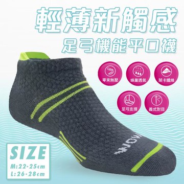 【DR.WOW】萊卡棉吸排 線性加壓短襪2入