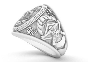 期戒 / 傘兵戒 / 冠軍戒 / 陸軍航特部 傘兵紀念戒 ( 神龍小組 )