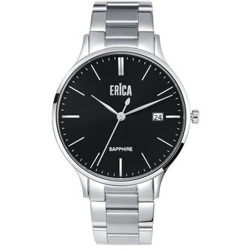 ERICA 凝光系列三針不鏽鋼藍寶石鋼帶錶38MM(ER-20-SB)