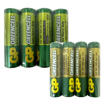 【醫護寶】GP超霸-特級環保碳鋅電池 4入 (3號/4號)