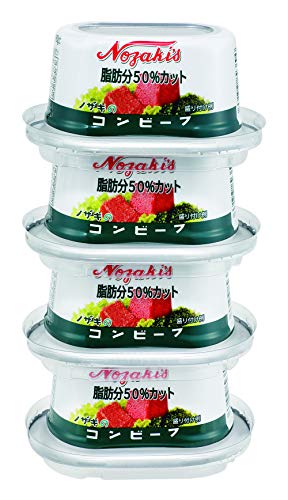 川商フーズ ノザキ 脂肪分50% カットコンビーフ 80g 4個