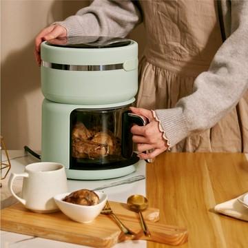 家庭廚房必備神器🫕【GPLUS】智慧玻璃氣炸鍋 觸控面板 LED顯示螢幕 (SHOPPING99)