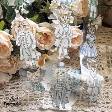 New/TAPE46 貓星舞會 Vol.1 亮面Pet膠帶