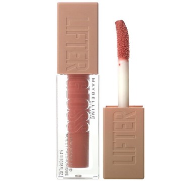 Maybelline, 含有透明質酸的 Lifter Gloss，006 Reef，0.18 液量盎司（5.4 毫升）