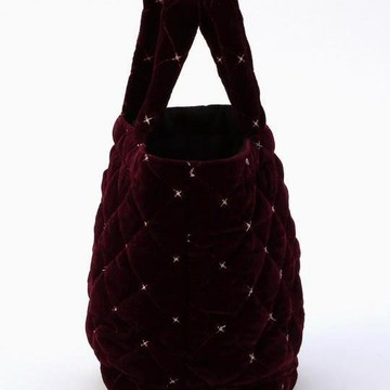 FREAK'S STORE Velvet quilting mini tote