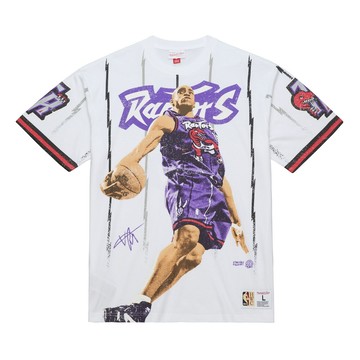 Mitchell & Ness NBA PLAYMAKER PLAYER SS TEE VINTAGE LOGO RAPTORS 男 短袖上衣 FC11151-TRAWHIT