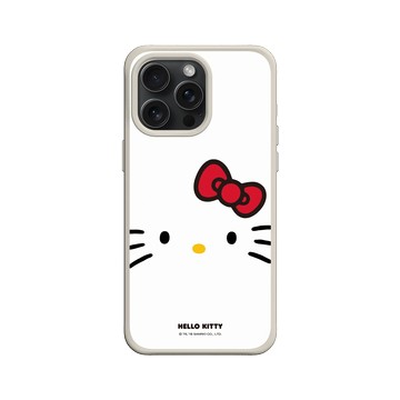 iPhone 15 Pro Max SolidX 貝殼灰 - 三麗鷗-Hello Kitty - 大臉Hello Kitty