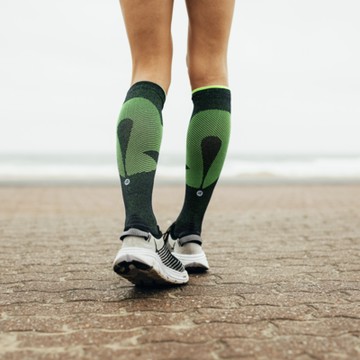 【ROCKAY】Vigor 長筒運動機能壓縮襪 - Black/Lime